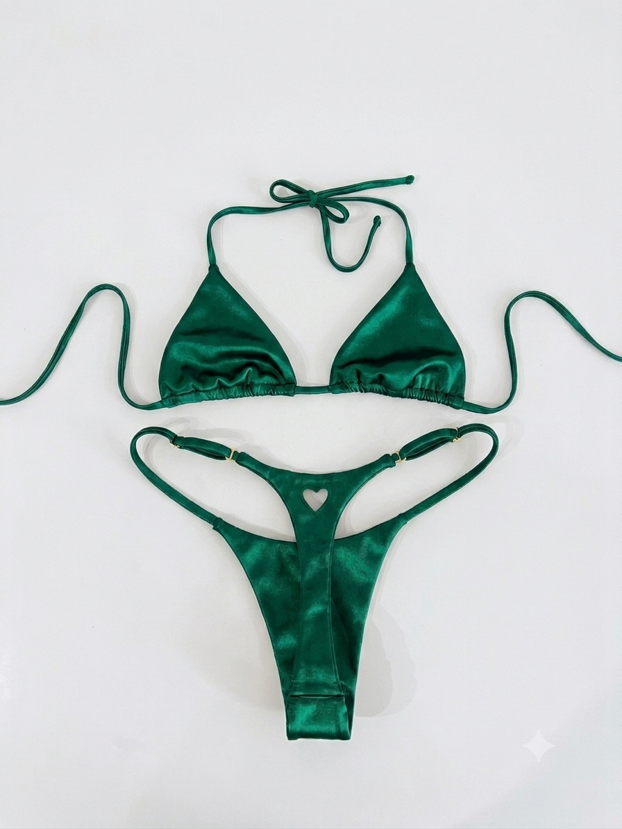 Shimmering Deep Teal bikini