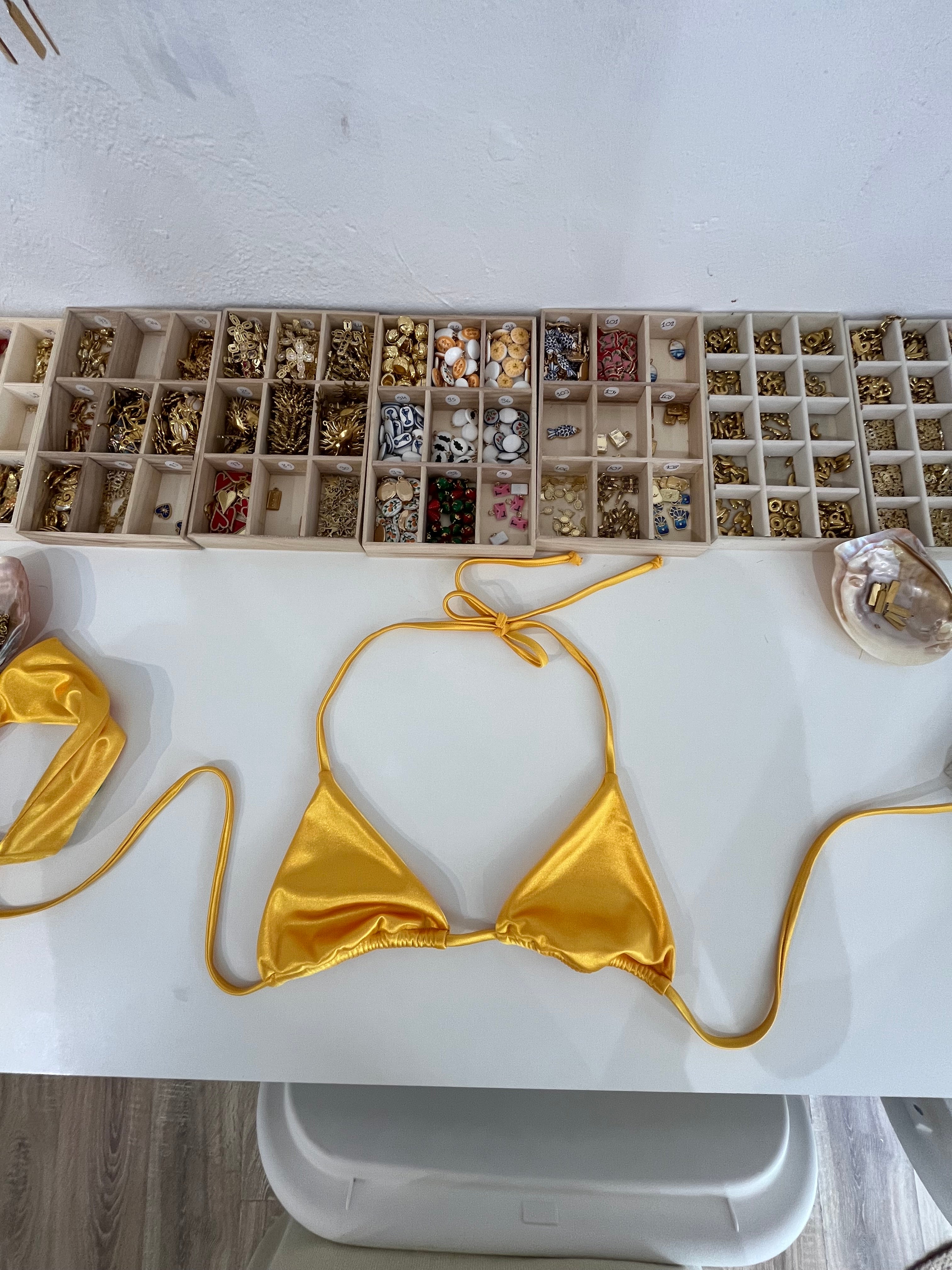Shimmering Yellow bikini