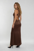 Siren Long Brown Dress
