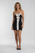 Valeria Mini Black and White dress
