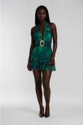The Aria Green Mini Dress