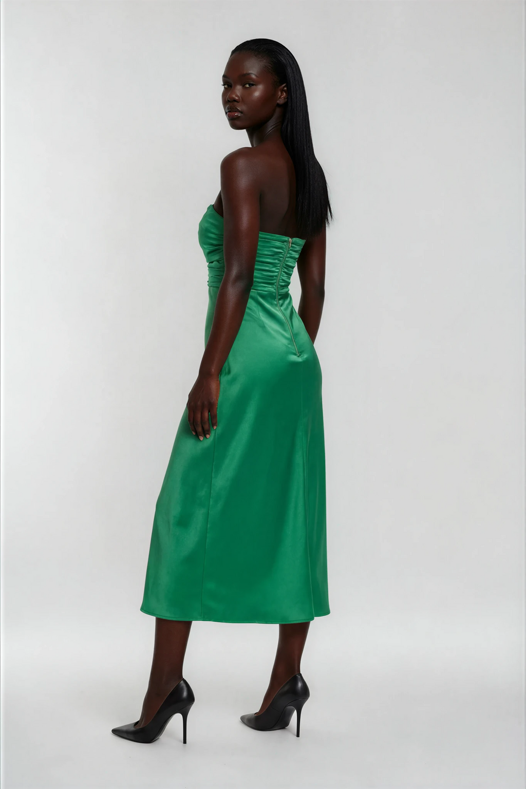 Baya Island Green Strapless Dress