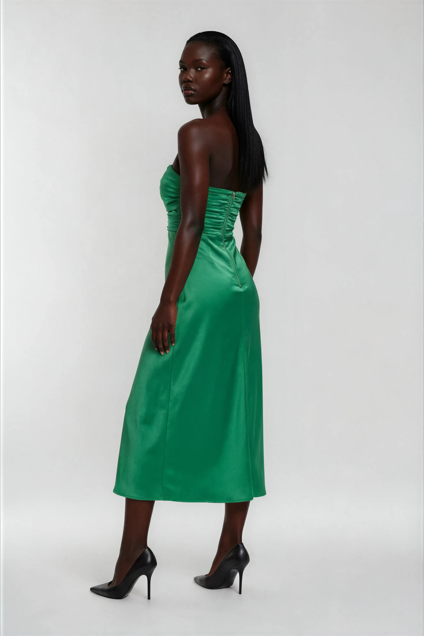 Baya Island Green Strapless Dress
