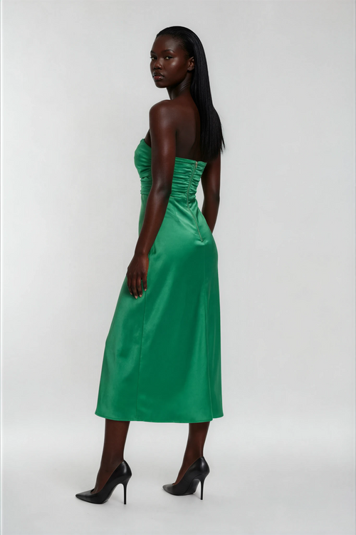 Baya Island Green Strapless Dress
