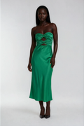 Baya Island Green Strapless Dress